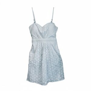 New Look White Eyelet Strap Sundress